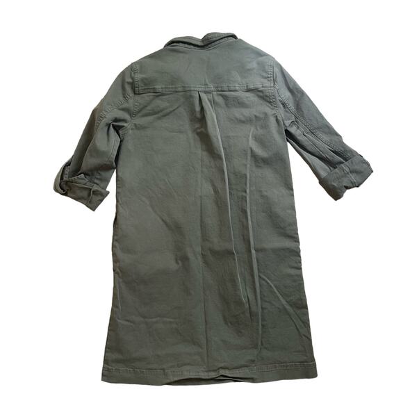 Michael Stars Eleanor Dress Cotton Utility Army Green Women’s Size XS - Picture 4 of 8
